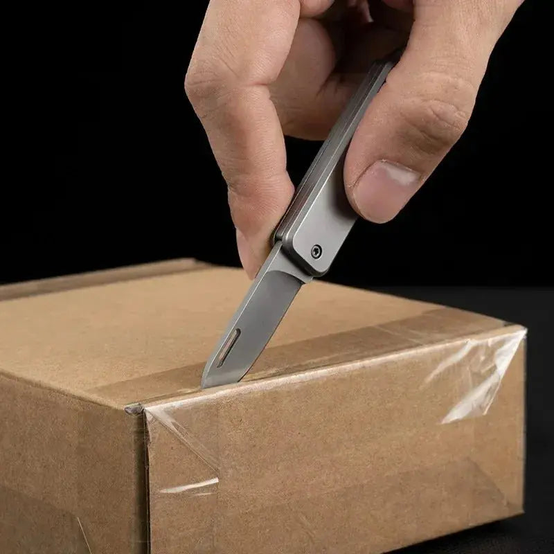 Folding Sharp Outdoor Multi Functional Stainless Steel Mini Home Knife Portable Keychain Fruit Knife Open Box Portable Spy-shop.com