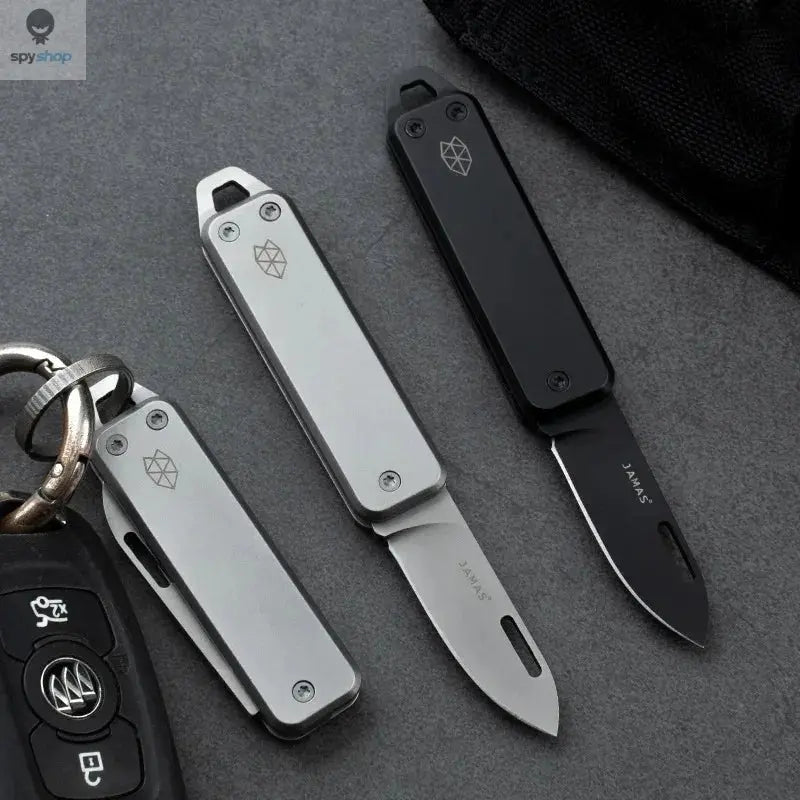 Folding Sharp Outdoor Multi Functional Stainless Steel Mini Home Knife Portable Keychain Fruit Knife Open Box Portable Spy-shop.com