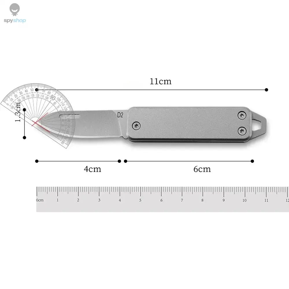 Folding Sharp Outdoor Multi Functional Stainless Steel Mini Home Knife Portable Keychain Fruit Knife Open Box Portable Spy-shop.com