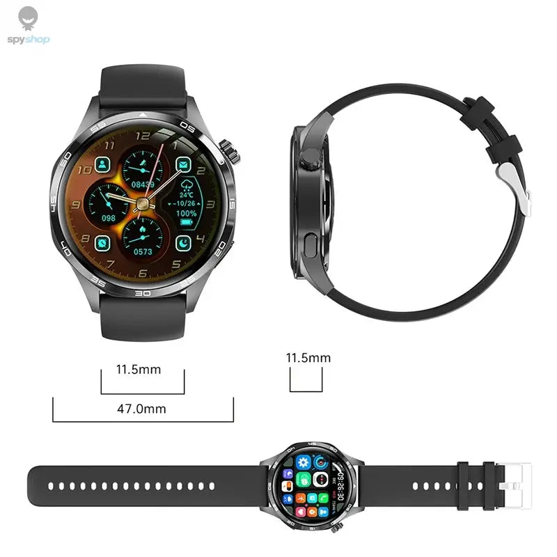 For HUAWEI GT5 Pro GPS NFC Smart Watch Men 360*360 AMOLED Screen Heart rate Bluetooth Call IP67 Waterproof Man Smartwatch 2024 Spy-shop.com
