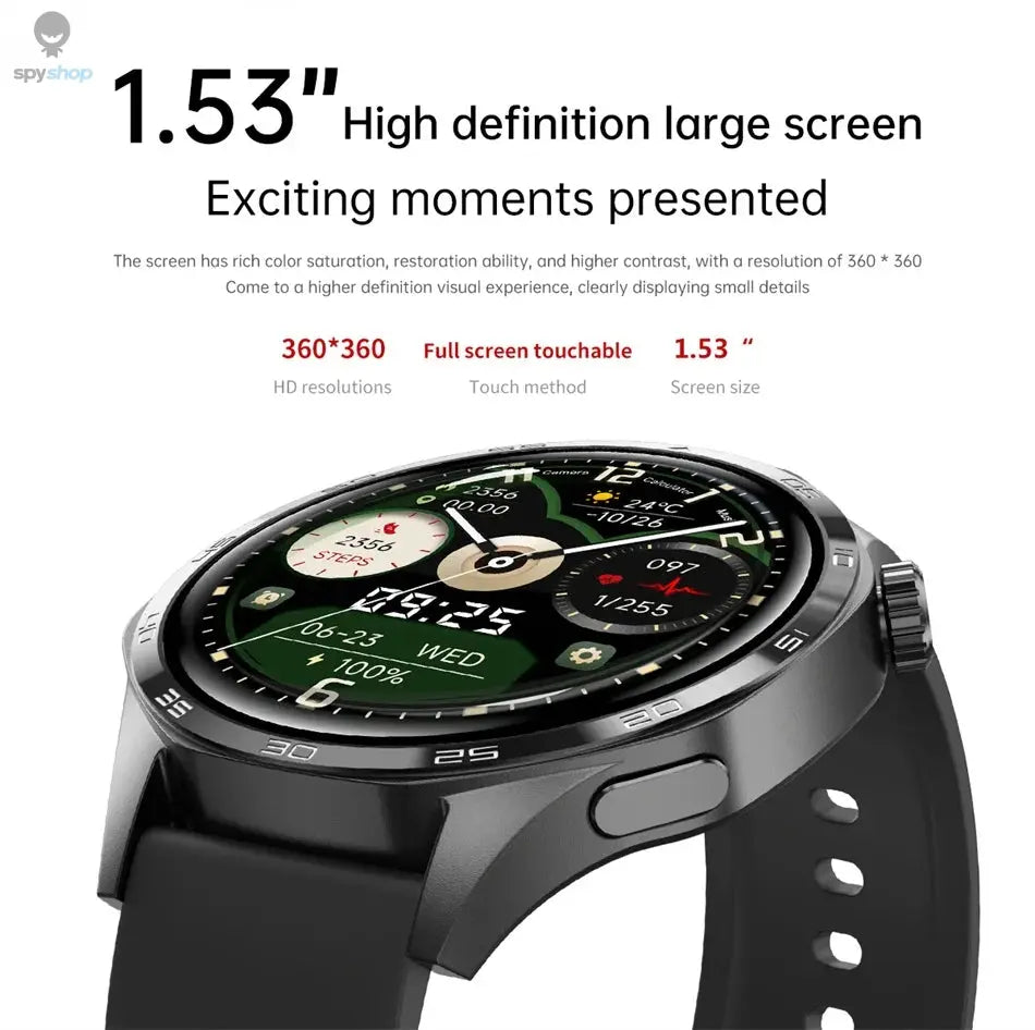 For HUAWEI GT5 Pro GPS NFC Smart Watch Men 360*360 AMOLED Screen Heart rate Bluetooth Call IP67 Waterproof Man Smartwatch 2024 Spy-shop.com