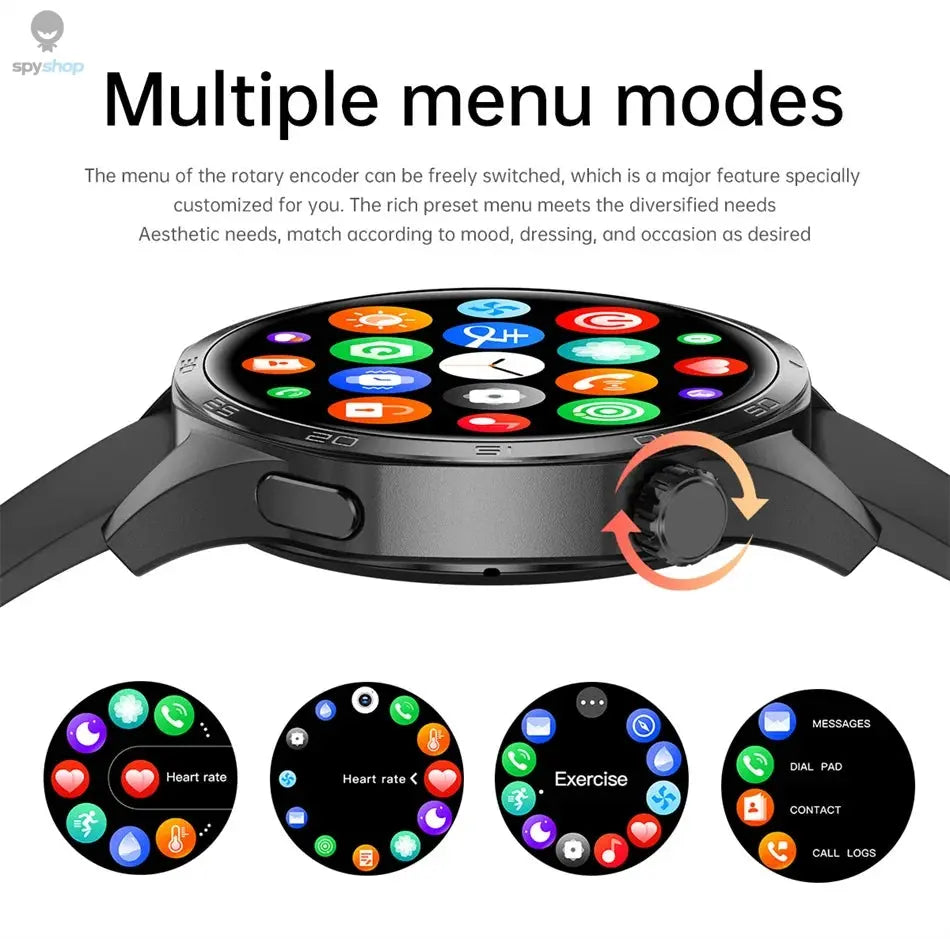 For HUAWEI GT5 Pro GPS NFC Smart Watch Men 360*360 AMOLED Screen Heart rate Bluetooth Call IP67 Waterproof Man Smartwatch 2024 Spy-shop.com