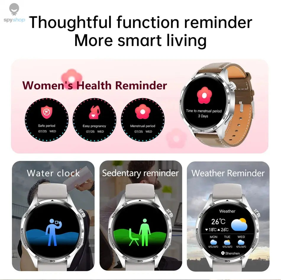 For HUAWEI GT5 Pro GPS NFC Smart Watch Men 360*360 AMOLED Screen Heart rate Bluetooth Call IP67 Waterproof Man Smartwatch 2024 Spy-shop.com