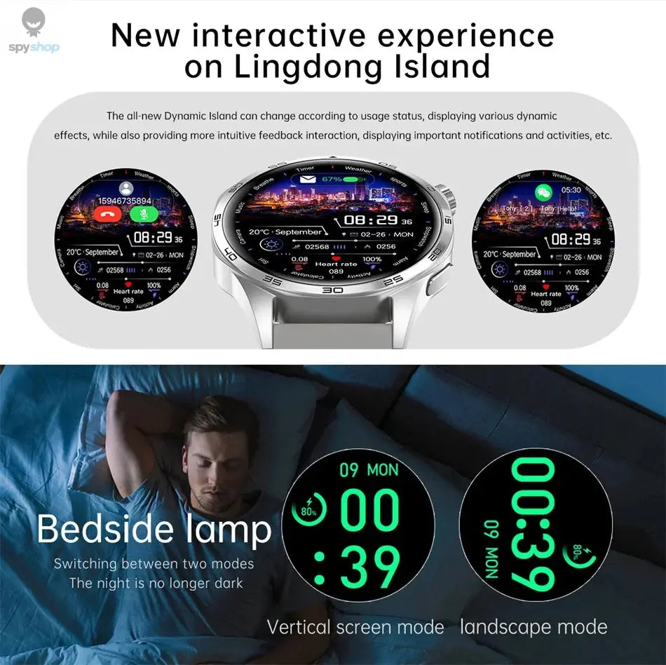 For HUAWEI GT5 Pro GPS NFC Smart Watch Men 360*360 AMOLED Screen Heart rate Bluetooth Call IP67 Waterproof Man Smartwatch 2024 Spy-shop.com