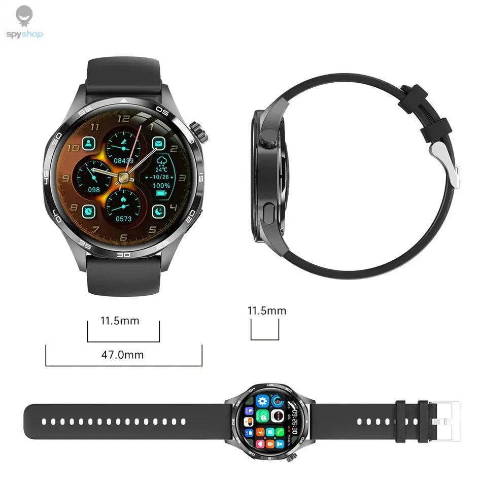 For HUAWEI GT5 Pro GPS NFC Smart Watch Men 360*360 AMOLED Screen Heart rate Bluetooth Call IP67 Waterproof Man Smartwatch 2024 Spy-shop.com