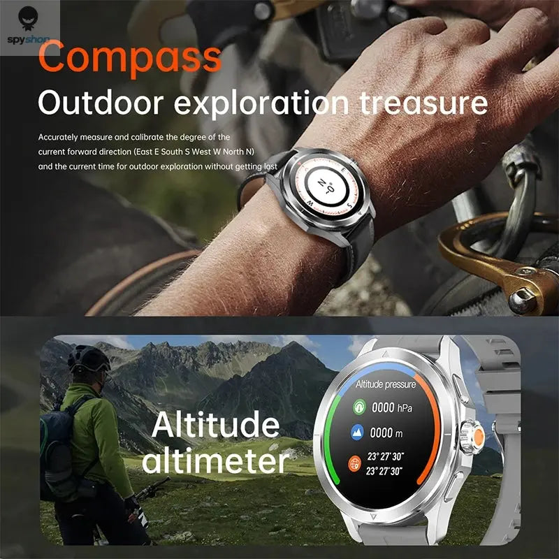 For Xiaomi S4 Ultra Outdoor Sports Smart Watch Men AMOLED Screen NFC GPS Compass Heart rate Waterproof Bluetooth Call SmartWatch Spy-shop.com