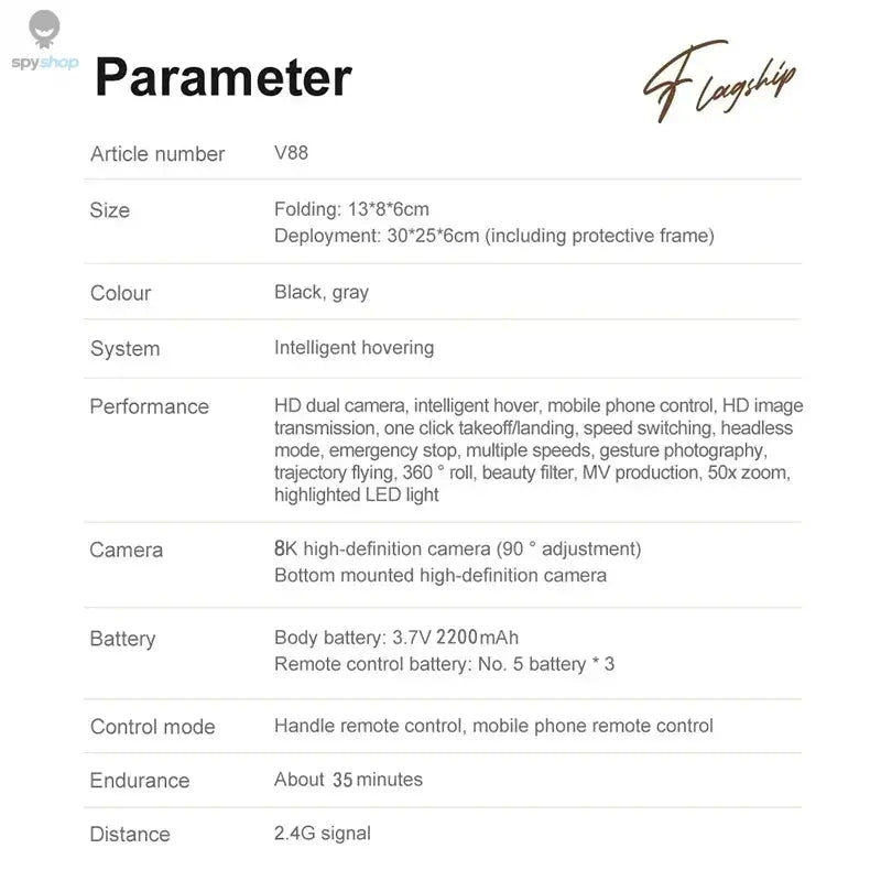 For Xiaomi V88 Drone 8K 5G GPS Professional HD Aerial Photography Remote Control Aircraft HD Dual Camera Quadcopter Toy UAV Spy-shop.com