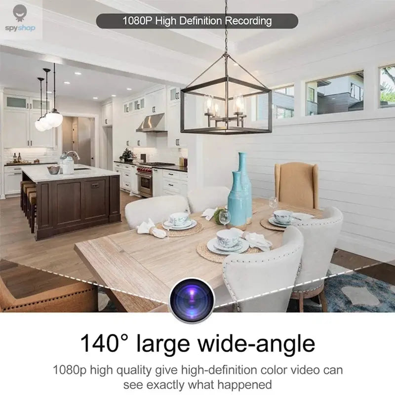 Full HD 1080P Alarm Clock Mini Camera Wireless Wifi Control IR Night Vision View DVR Camcorder Home Surveillance Monitor Video Spy-shop.com