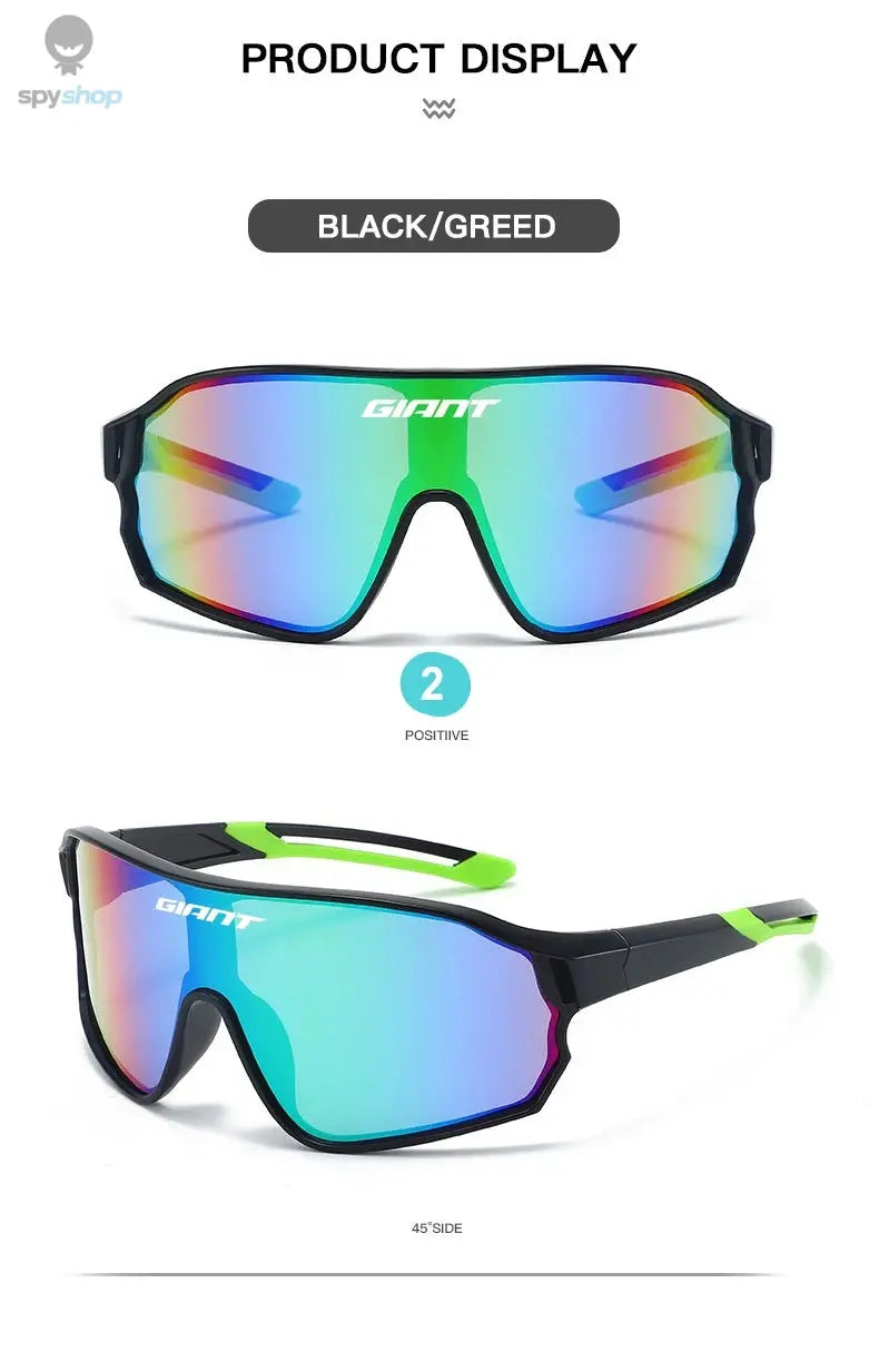 GIANT Top Seller Cycling Glasses UV400 Anti Fog REVO Lenses HD Clarity CE/ANSI Certified Cateye Design MTB/Road Bike man women