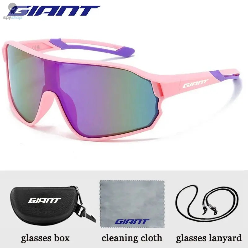 GIANT Top Seller Cycling Glasses UV400 Anti Fog REVO Lenses HD Clarity CE/ANSI Certified Cateye Design MTB/Road Bike man women