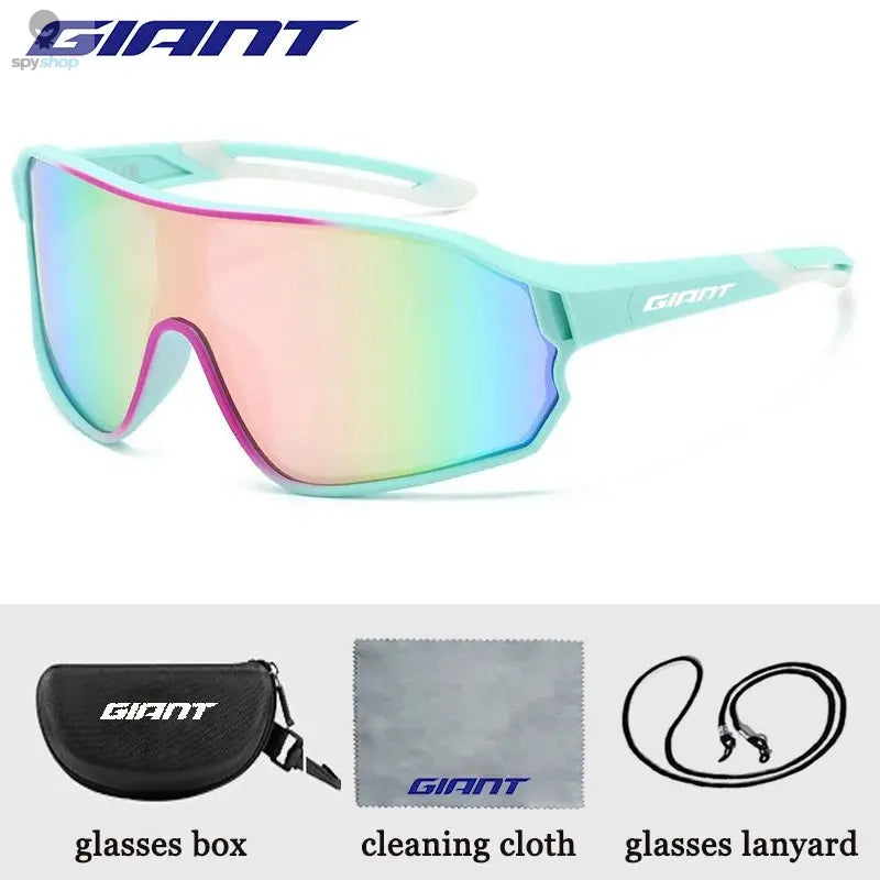 GIANT Top Seller Cycling Glasses UV400 Anti Fog REVO Lenses HD Clarity CE/ANSI Certified Cateye Design MTB/Road Bike man women