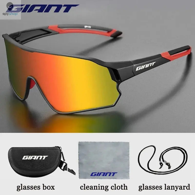 GIANT Top Seller Cycling Glasses UV400 Anti Fog REVO Lenses HD Clarity CE/ANSI Certified Cateye Design MTB/Road Bike man women