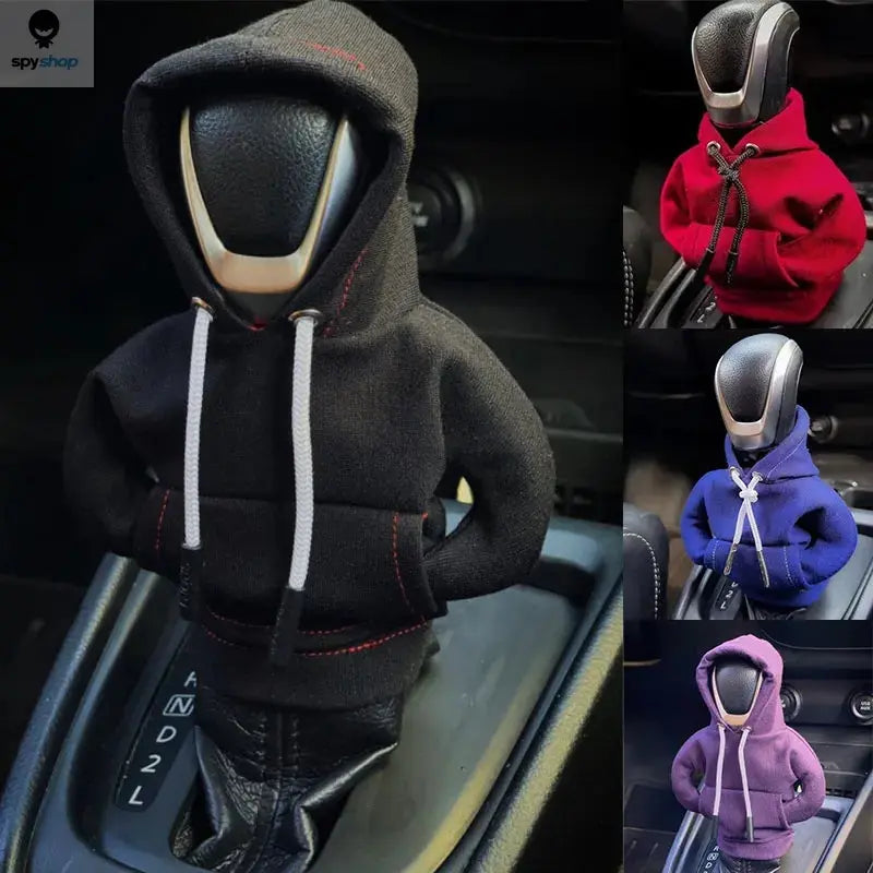 Gear Shift Mini Hoodie Cover Shift Cover Gear Handle Decoration Fits Manual Automatic Universal Car Shift Lever Interior Decor Spy-shop.com