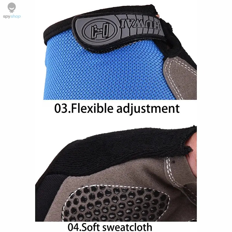 Gym Gloves Fitness Training Fingerless Men Women Bodybuilding Exercise Sports Gloves for Cycling Bicycle Anti Slip Breathable Spy-shop.com