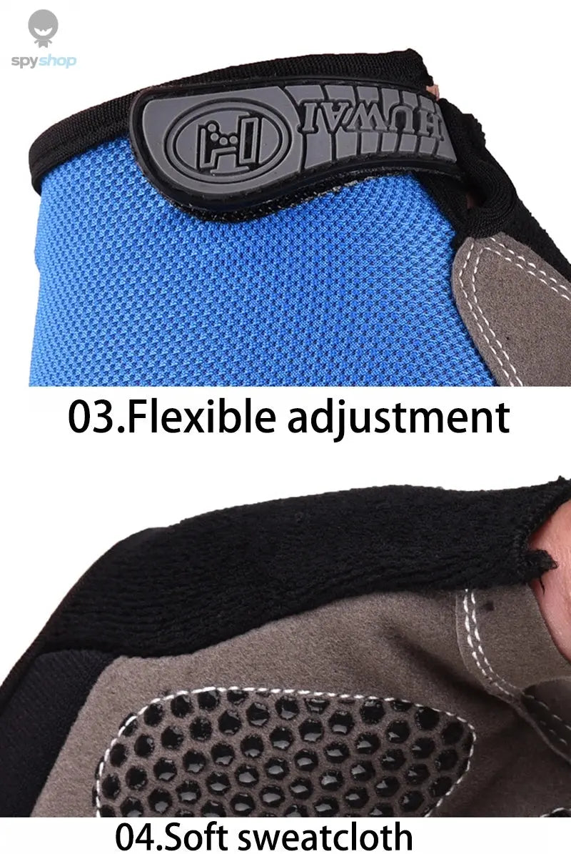 Gym Gloves Fitness Training Fingerless Men Women Bodybuilding Exercise Sports Gloves for Cycling Bicycle Anti Slip Breathable Spy-shop.com