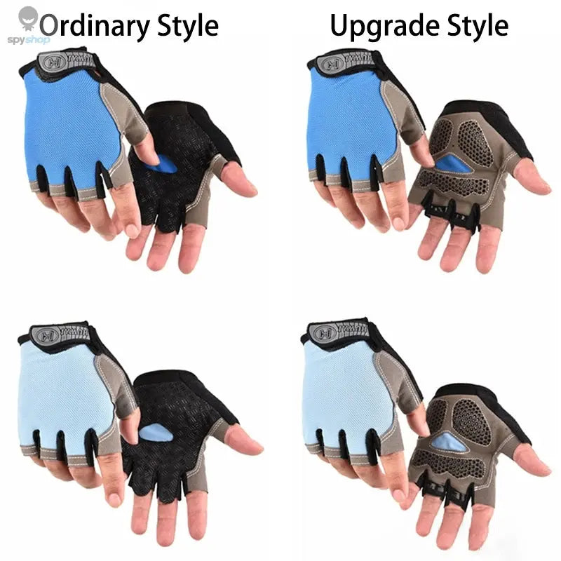 Gym Gloves Fitness Training Fingerless Men Women Bodybuilding Exercise Sports Gloves for Cycling Bicycle Anti Slip Breathable Spy-shop.com