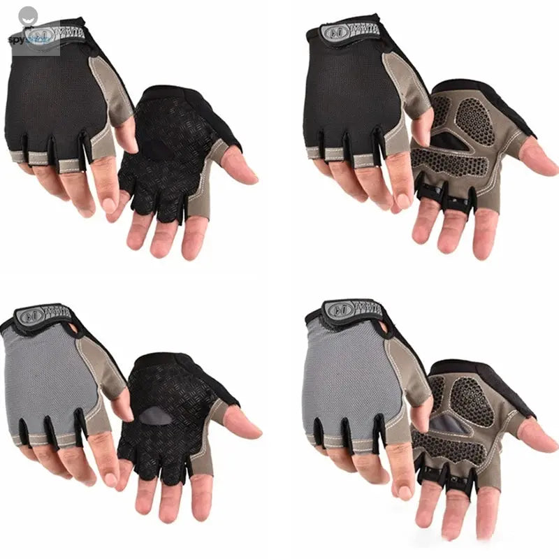 Gym Gloves Fitness Training Fingerless Men Women Bodybuilding Exercise Sports Gloves for Cycling Bicycle Anti Slip Breathable Spy-shop.com