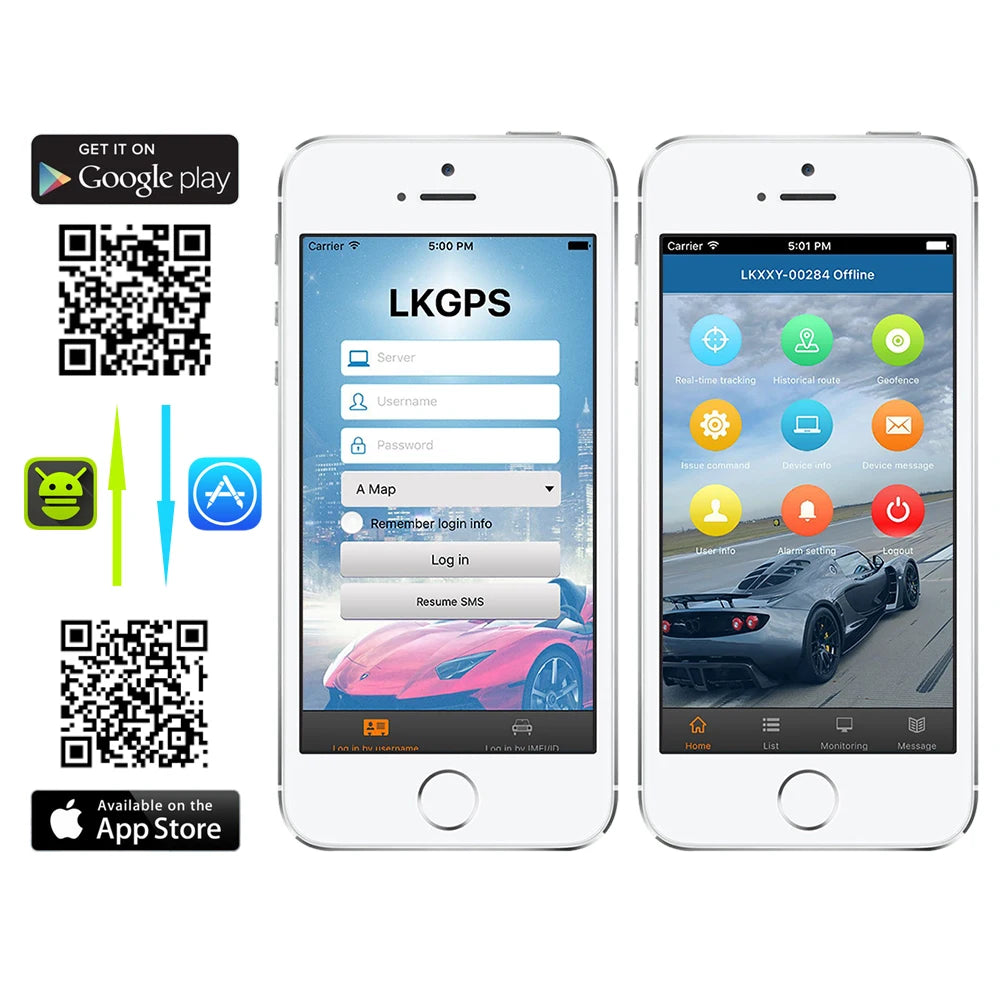 LK GPS-trackerplatformactivatie – één apparaat