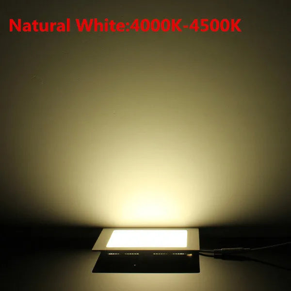 Square LED Recessed Panel, Dimming Options