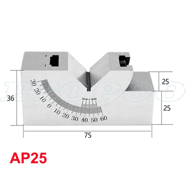 Adjustable Angle V-Block - AP25/AP30/AP46