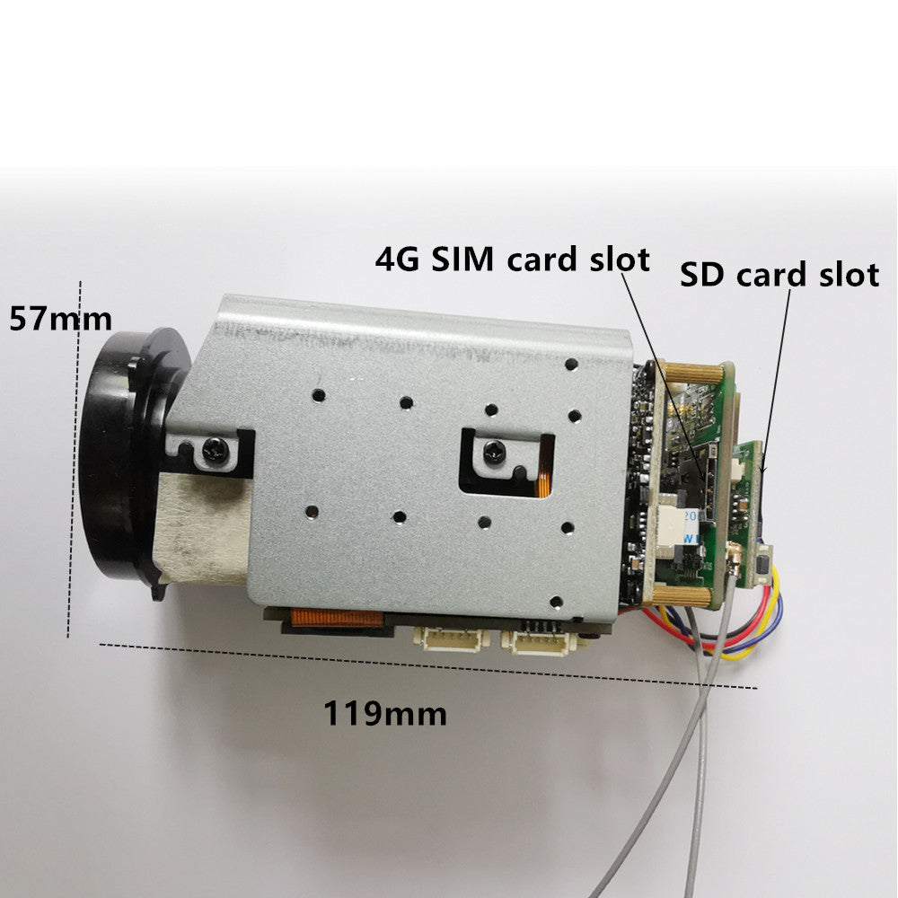 Mini 5MP 4G IP Camera Module with 10x Zoom, ONVIF, P2P, Mic and Speaker