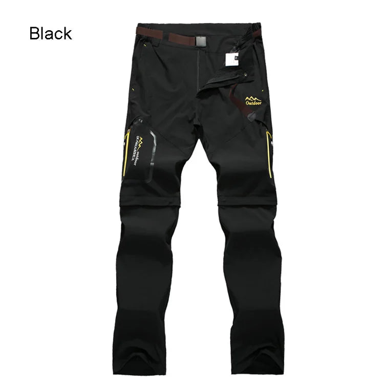 Men’s Convertible Hiking Pants Quick Dry UV Protection Cargo Trousers