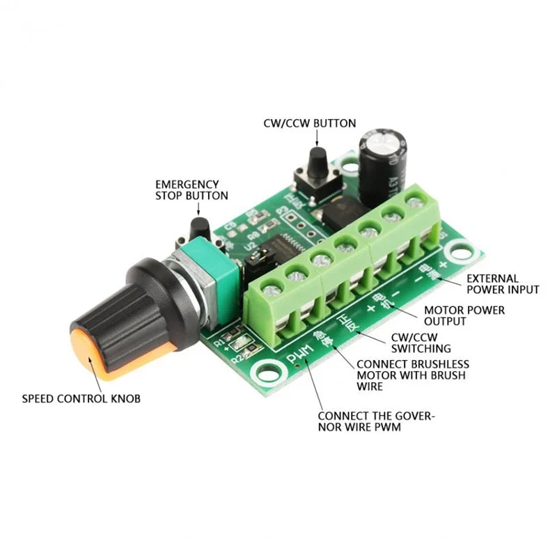 6–30 V PWM Speed Controller for Compatible BLDC Drives