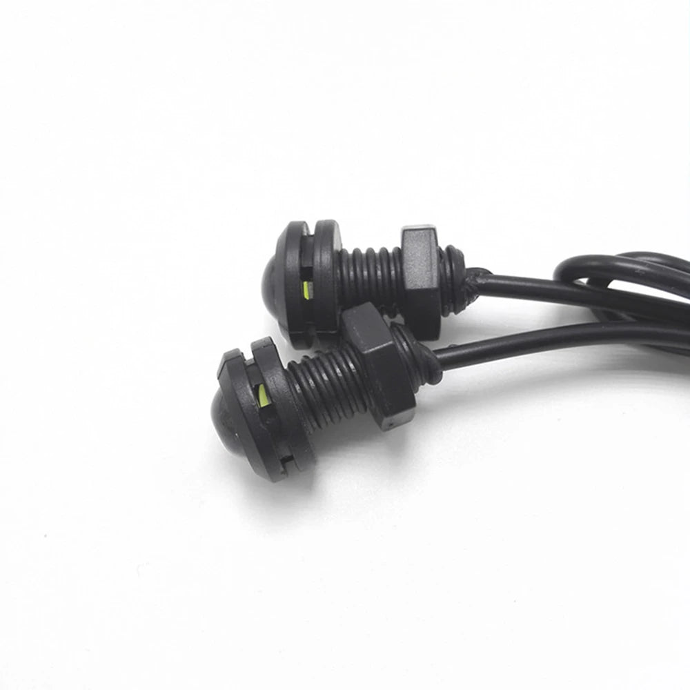 4/10/20PCS 18MM Motorcycle LED Eagle Eye Driving Lights Super Bright DRL Daytime Running Lights Reversing Stop Signal Light