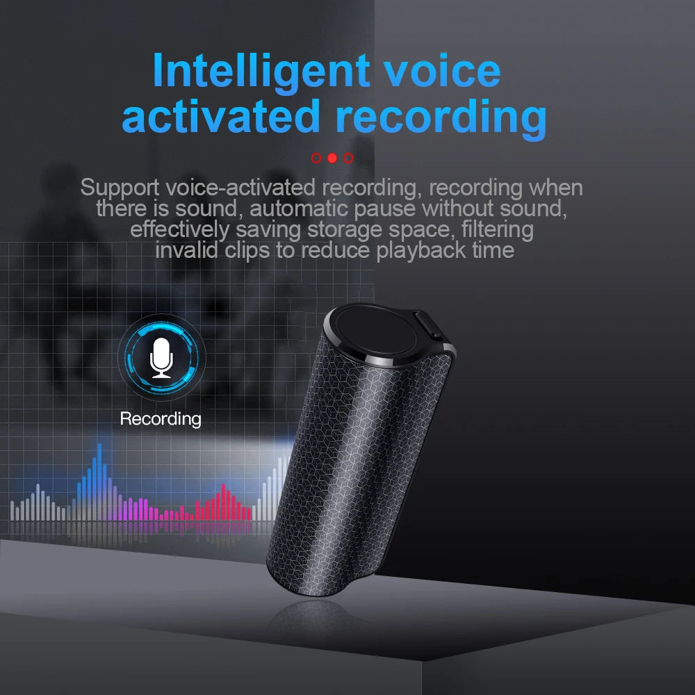 Stylo enregistreur vocal magnétique mini avec enregistrement de 40 jours et audio HD