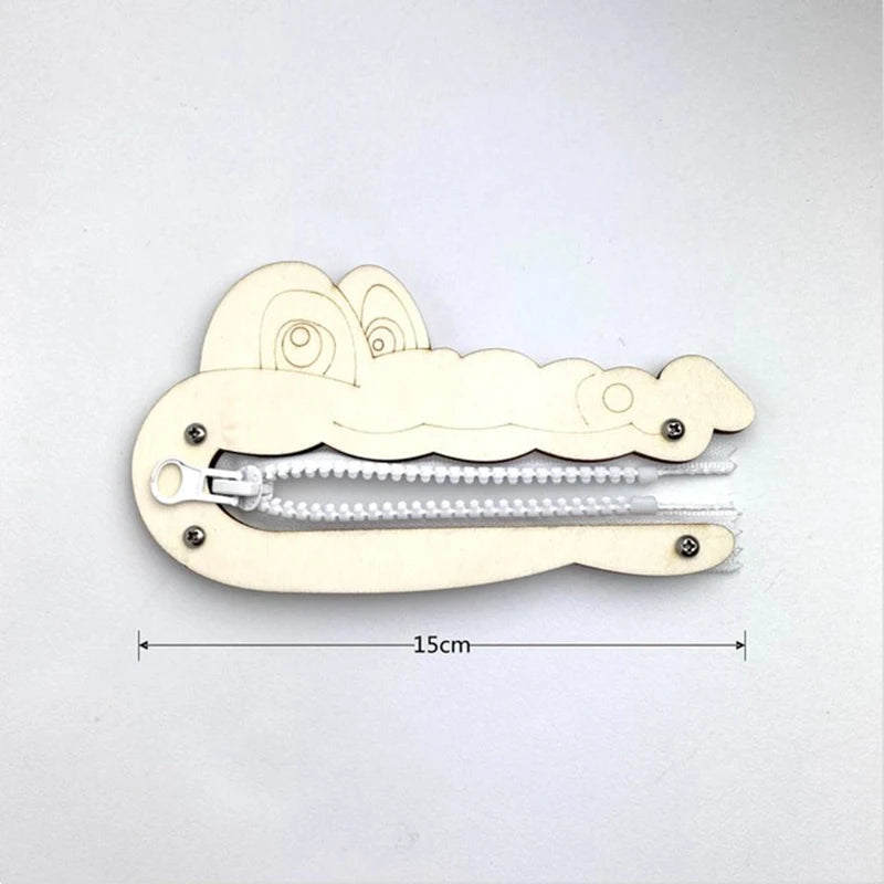 Busy Board Clothes Animal DIY Wooden Accessories Early Learning Toys Busy Board Matching Board Handmade Puzzle Educational Toys