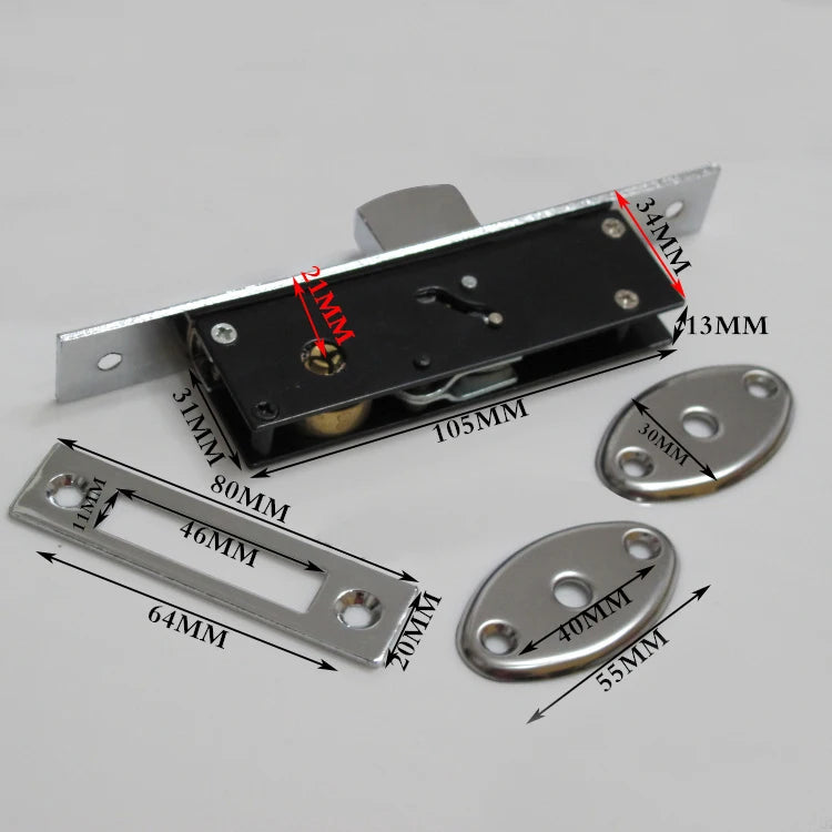 Keyed Hook Lock for Sliding Doors