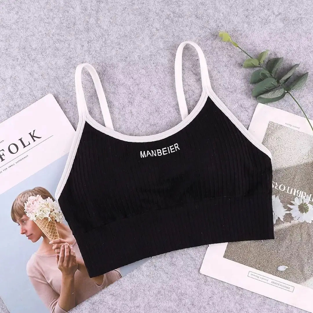 Katoenen Crop Bralette – Kleuropties