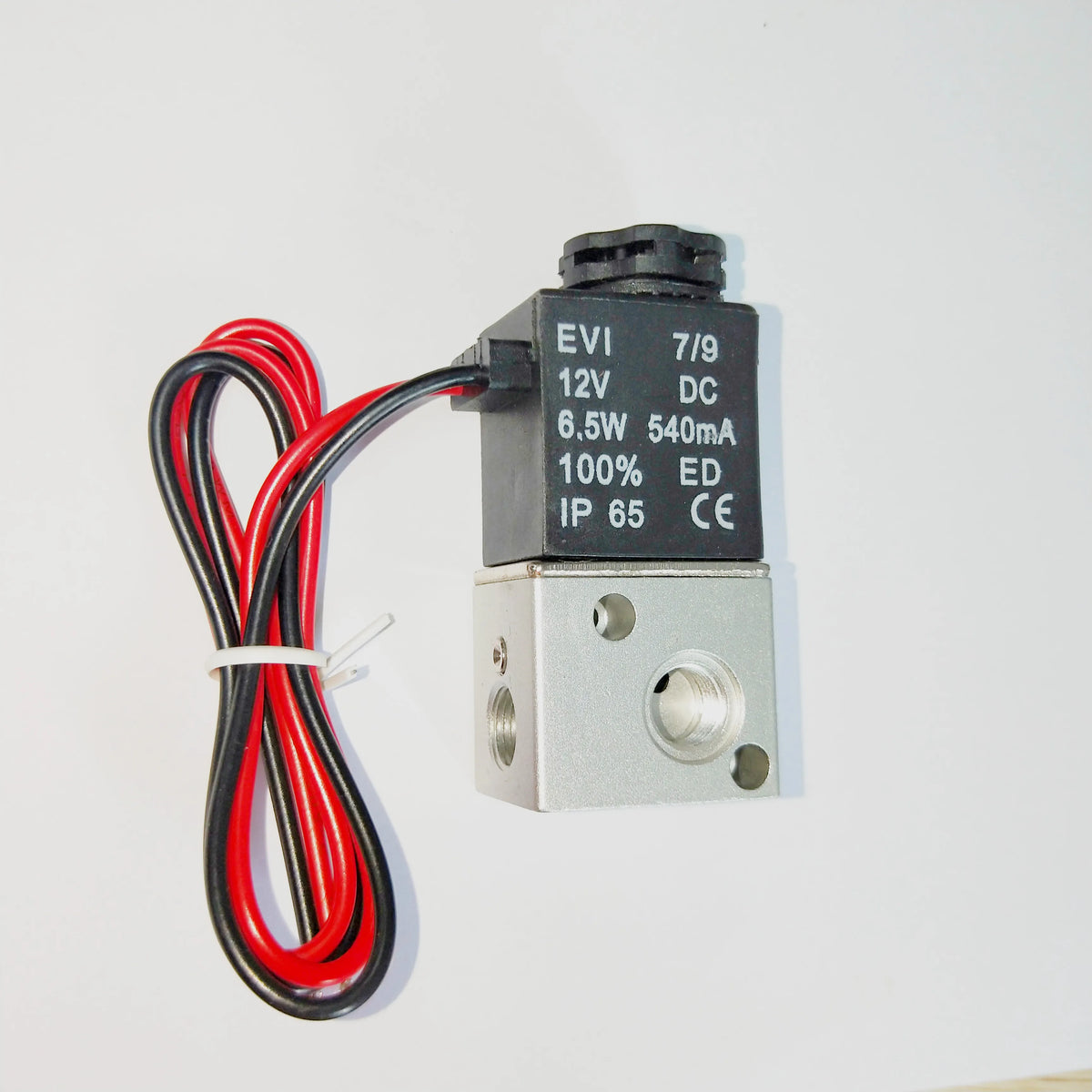 Elettrovalvola a 3 vie normalmente chiusa, 12 V o 24 V