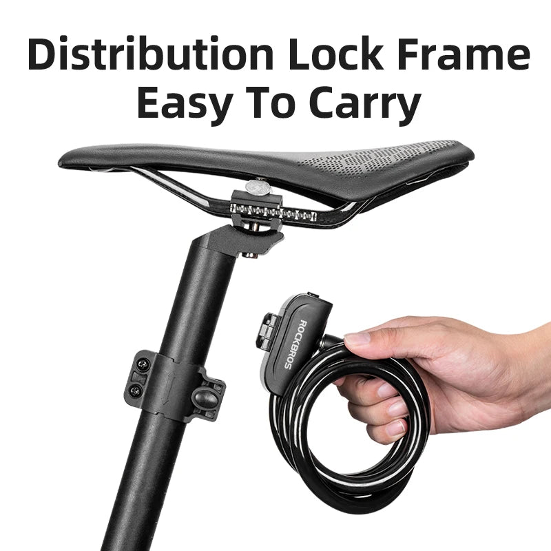 Steel Cable Bike Lock with Keyless Quick Lock