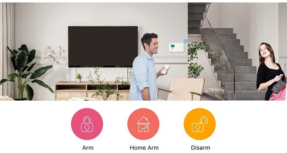 KERUI W181 Wireless WIFI Alarm System Door Sensor Phone APP Remote Control Smart Home Burglar Security Alarm Works with Tuya