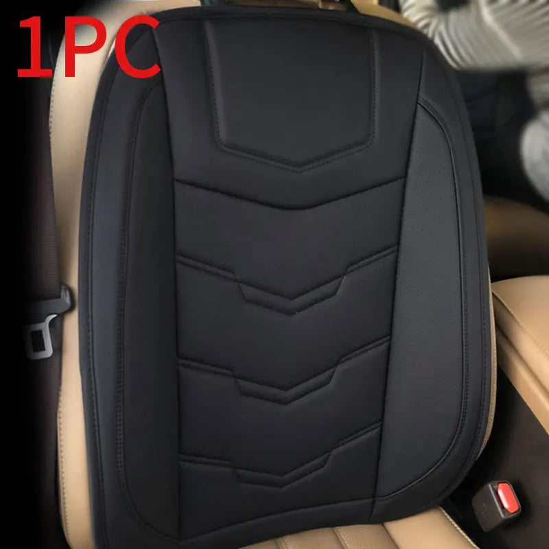 SEAMETAL Wrapped Car Seat Cover Anti Scratch Wear-Resistant Vehicle Seat Protector Cushion PU Leather Breathable Auto Chair Pad