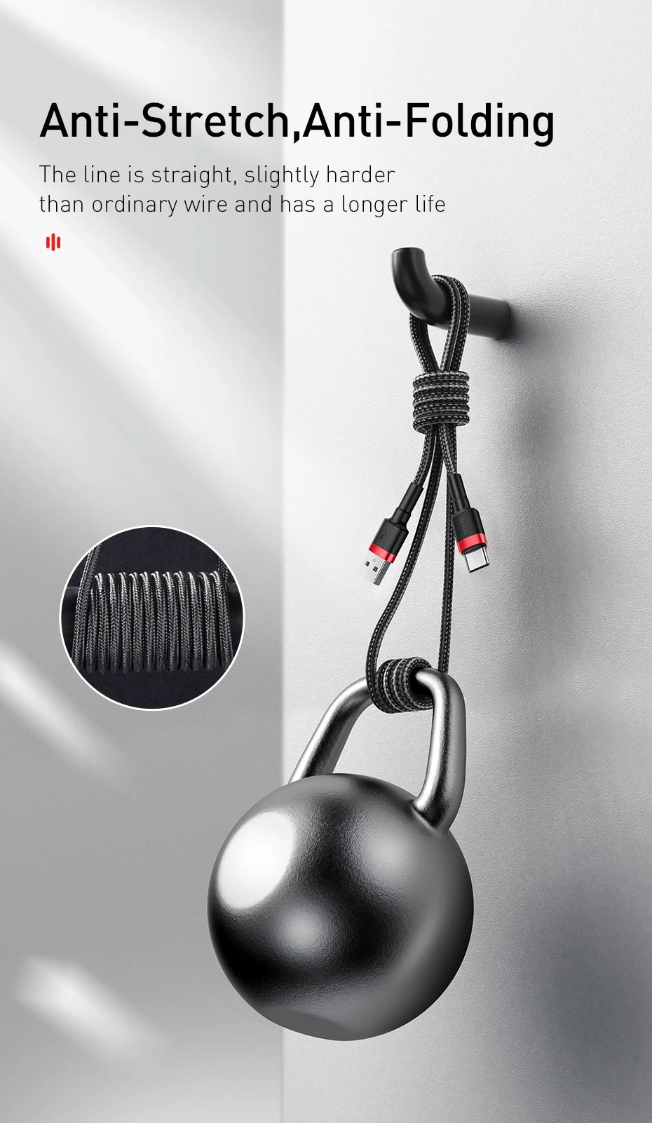 Baseus USB‑C Hızlı Şarj Kablosu Type‑C Cihazlar İçin