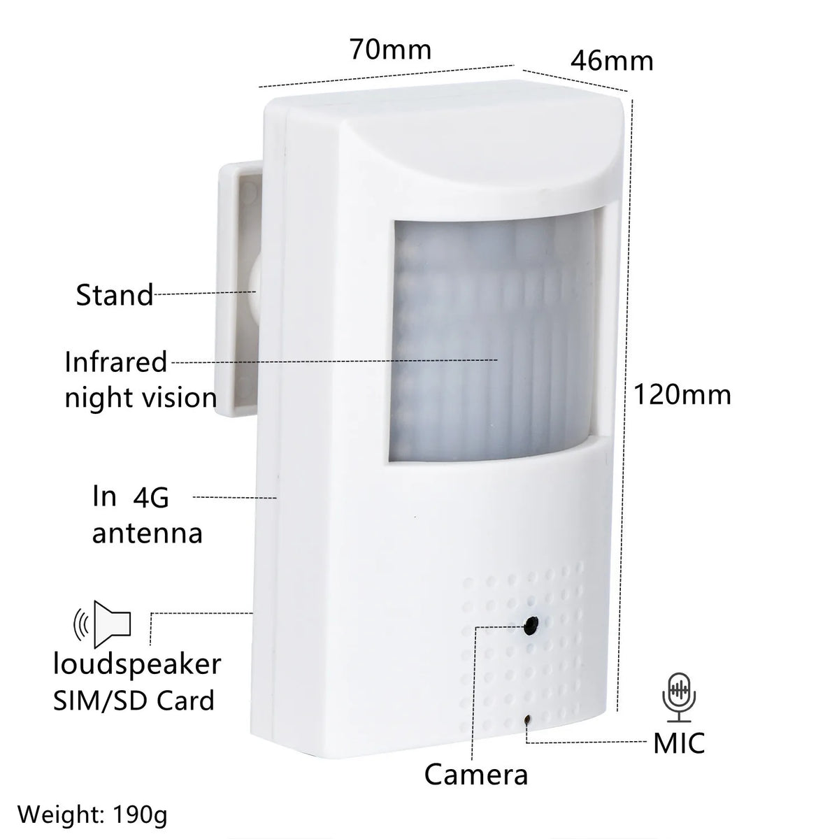 Mini 4G Hidden Camera HD 1080p WiFi Network Storage