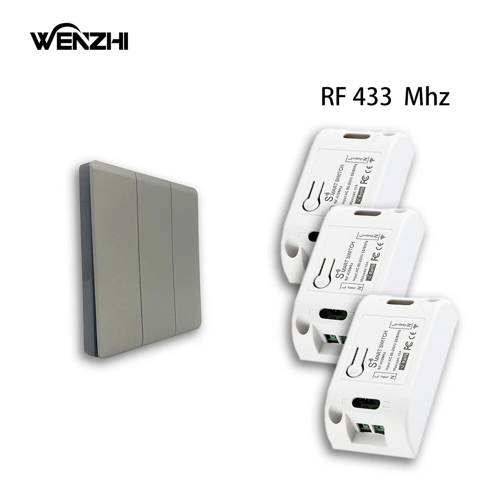 433MHz Wireless Relay and Wall Switch - Options