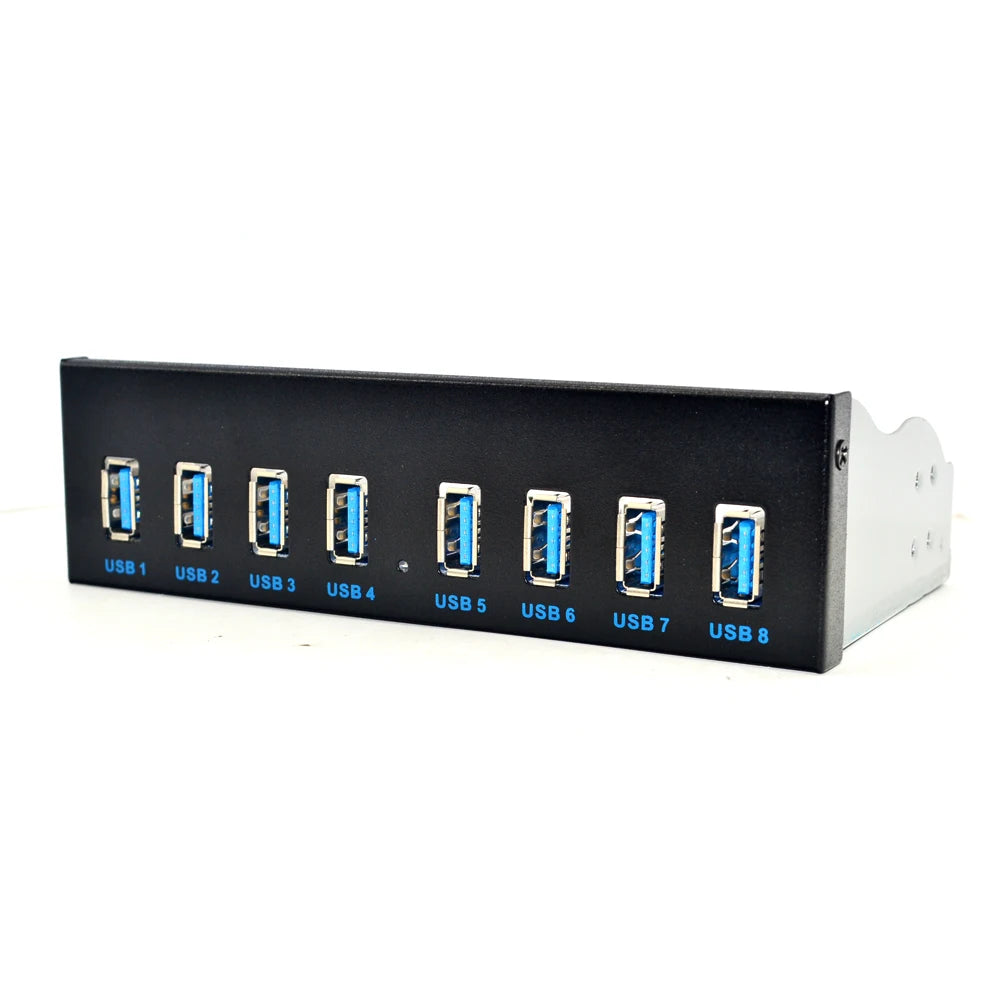 IO3394 USB 3.0-frontpanelhub med åtte porter