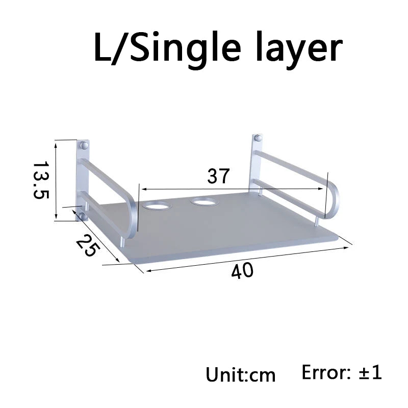 Metal Wall Shelves for Routers and TV Boxes