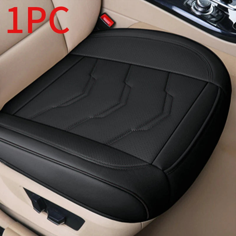 SEAMETAL Wrapped Car Seat Cover Anti Scratch Wear-Resistant Vehicle Seat Protector Cushion PU Leather Breathable Auto Chair Pad