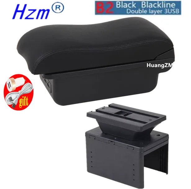 Universal Car Armrest box Universal Model Armrest Car Accessories Storage Box Retrofit parts Increase Relieve Fatigue