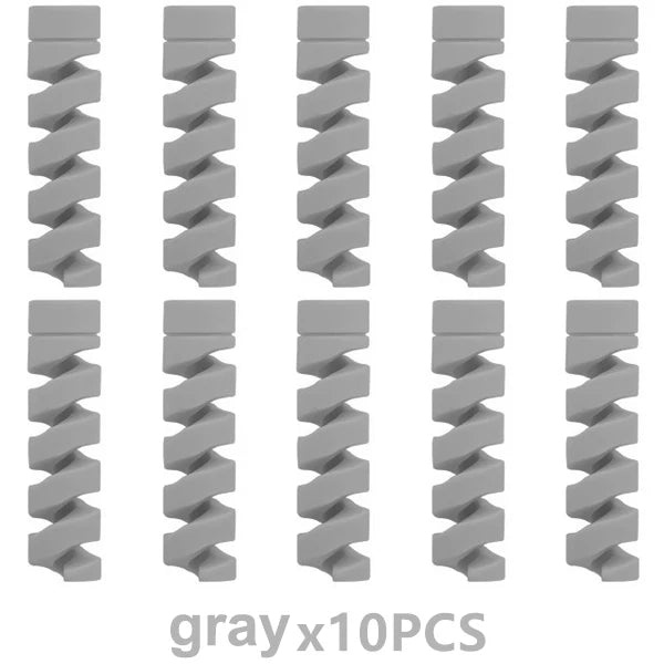 Cable Protector Silicone Bobbin Winder Wire Protector for iPhone USB Charger Cord Cable Protective Cover Cable Winder Clip