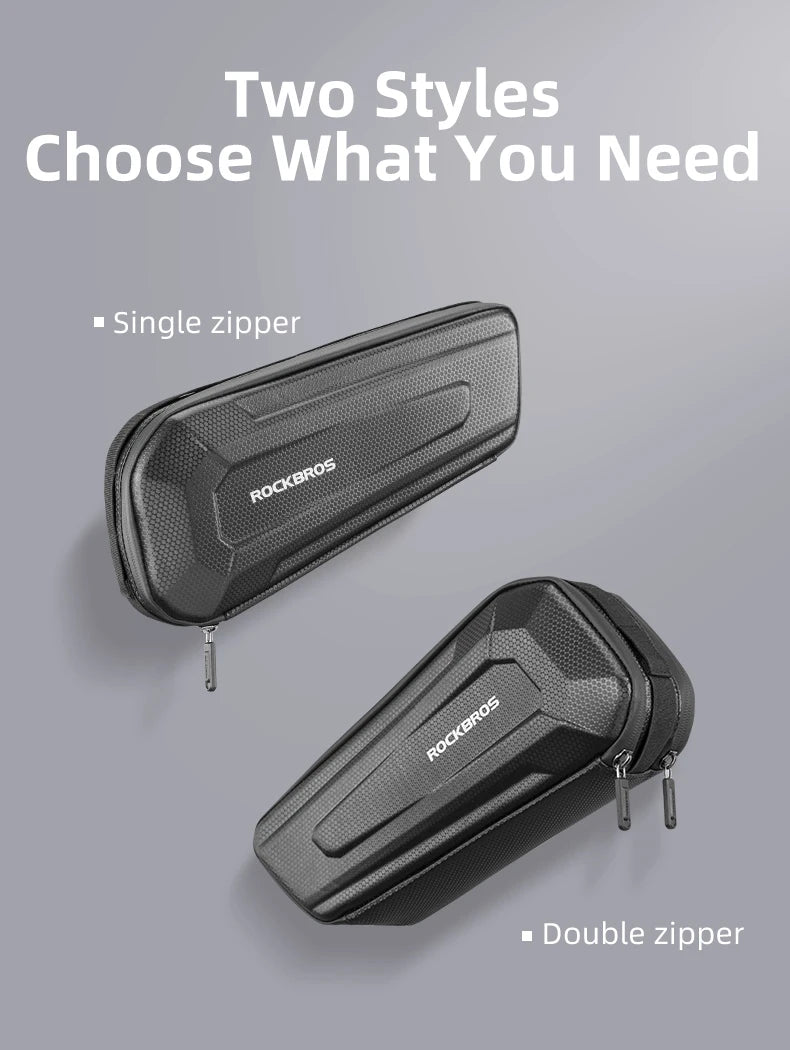 Hard Shell Bicycle Top Tube Bag 1.5L Waterproof