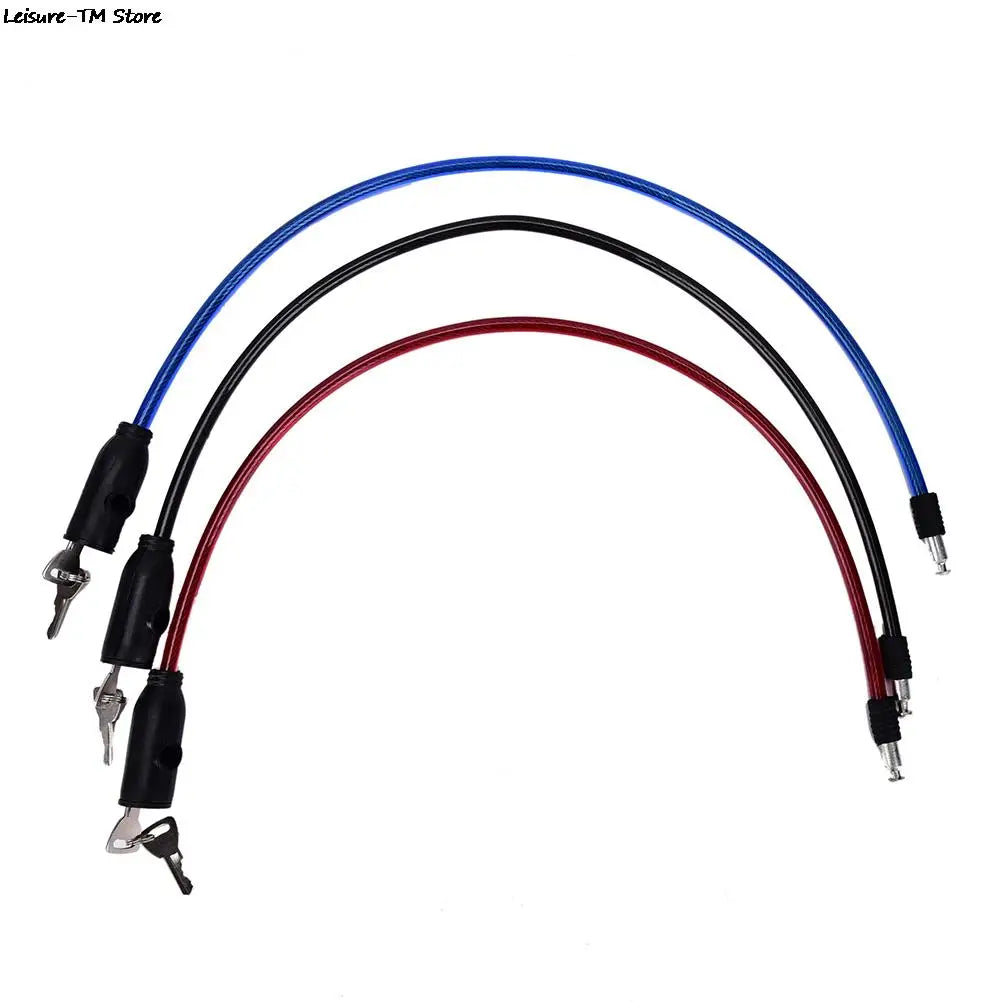 Keyed Bicycle Cable Lock with Two Keys