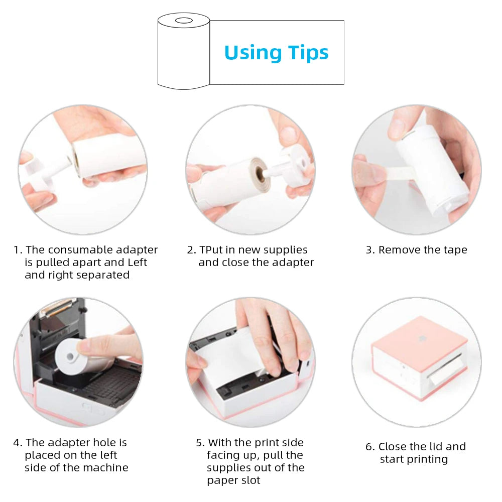 Thermal Printer Paper - Adhesive and Plain Options