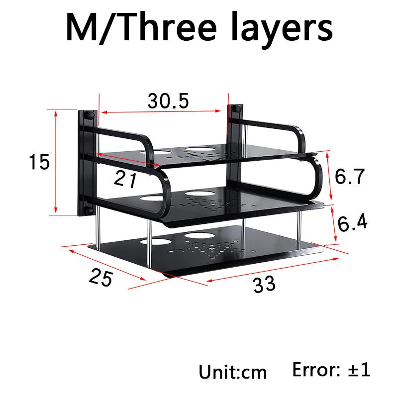 Metal Wall Shelves for Routers and TV Boxes