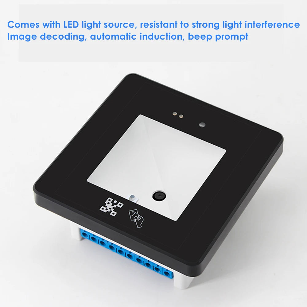 Lecteur de contrôle d'accès QR et RFID