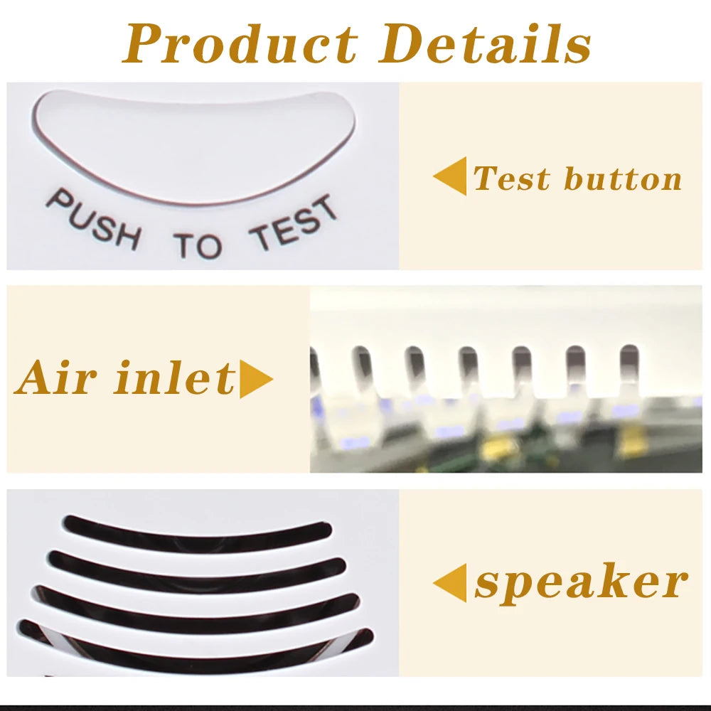 Gas Detector and Carbon Monoxide Alarm for Home Safety